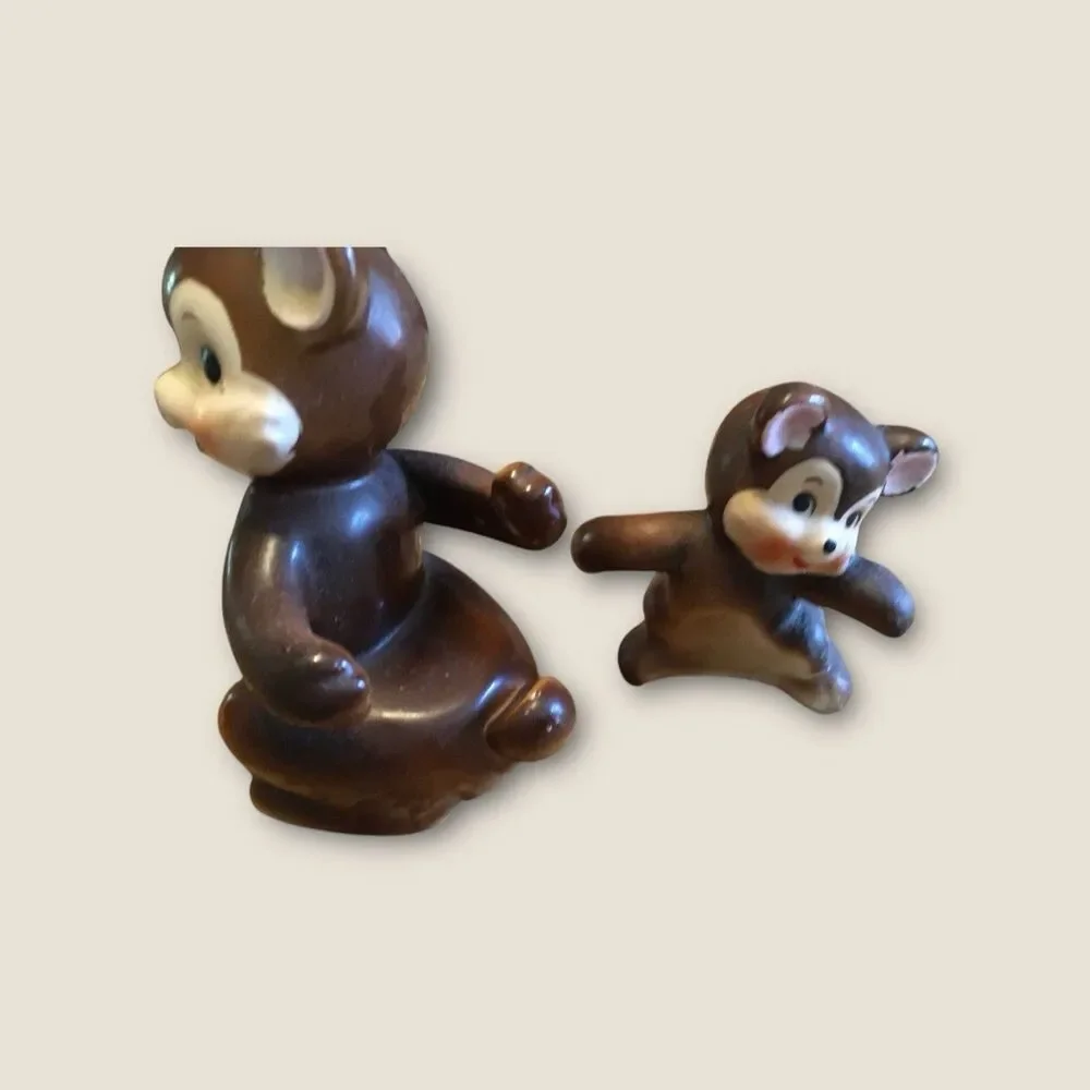 Vintage Napco 1940 Mama Bear with Baby On Back